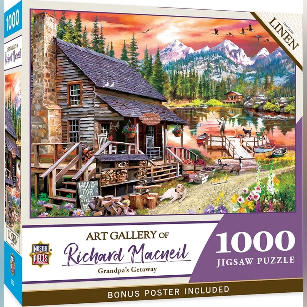Master Pieces 1000-Piece Jigsaw Puzzle - Grandpa's Getaway